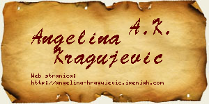 Angelina Kragujević vizit kartica
